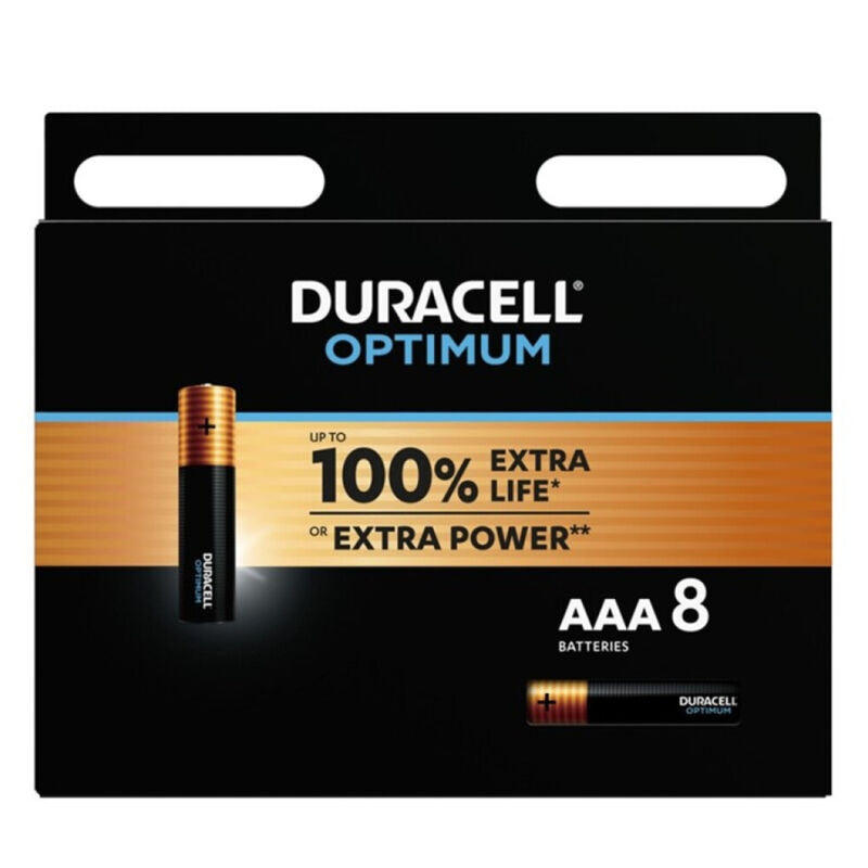 DURACELL - OPTIMUM PILA ALCALINA AAA LR03 BLISTER*8 DURACELL