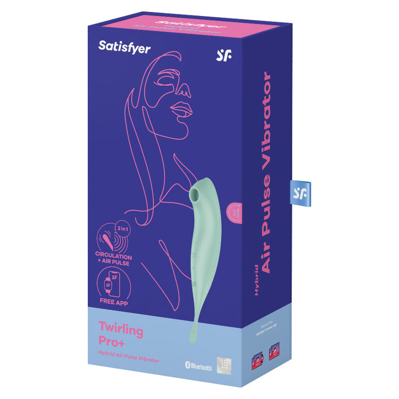 SATISFYER - TWIRLING PRO+ ESTIMULADOR Y VIBRADOR APP VERDE SATISFYER CONNECT