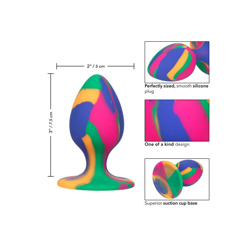 CALEXOTICS - CHEEKY MEDIUM TIE-DYE PLUG ANAL CALEXOTICS