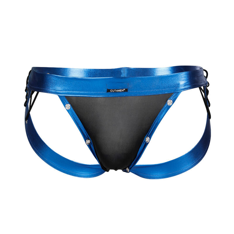 CUT4MEN - JOCKSTRAP DESIRE CUERO AZUL S CUT4MEN JOCKSTRAP