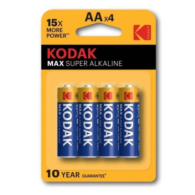 KODAK - MAX SUPER PILA ALCALINA AA LR6 BLISTER*4 KODAK