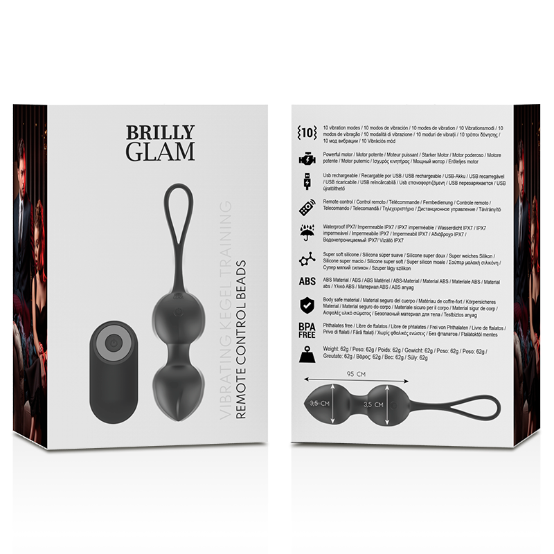 BRILLY GLAM - VIBRATING KEGEL BEADS CONTROL REMOTO BRILLY GLAM