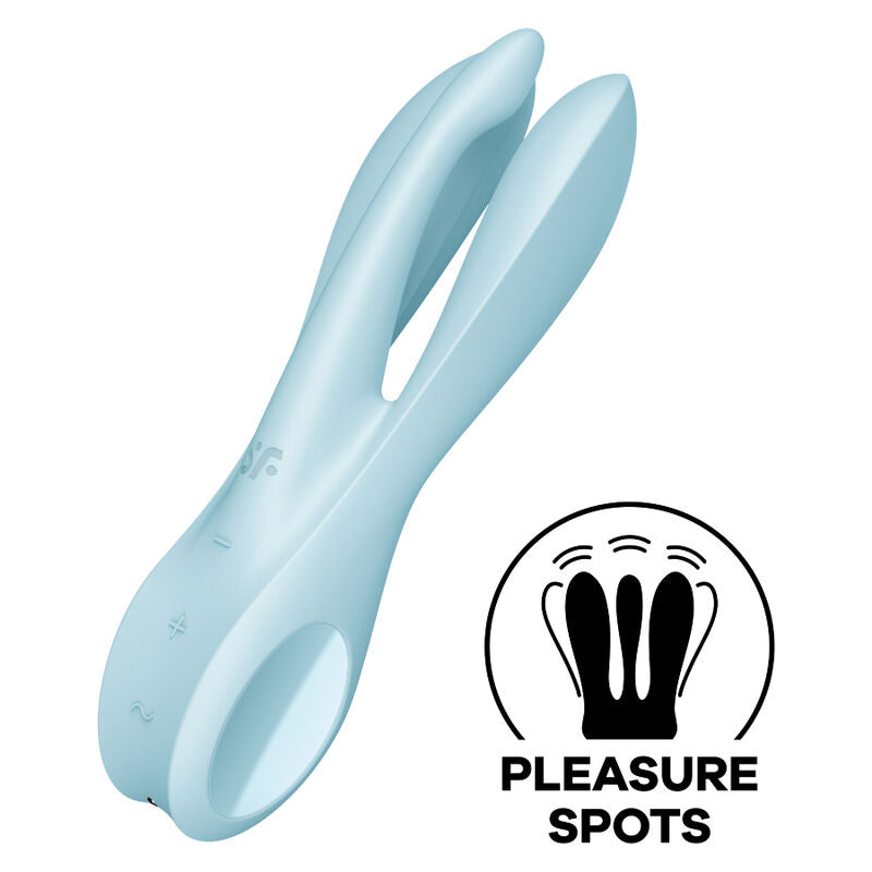 SATISFYER - THREESOME 1 VIBRADOR AZUL SATISFYER VIBRATOR