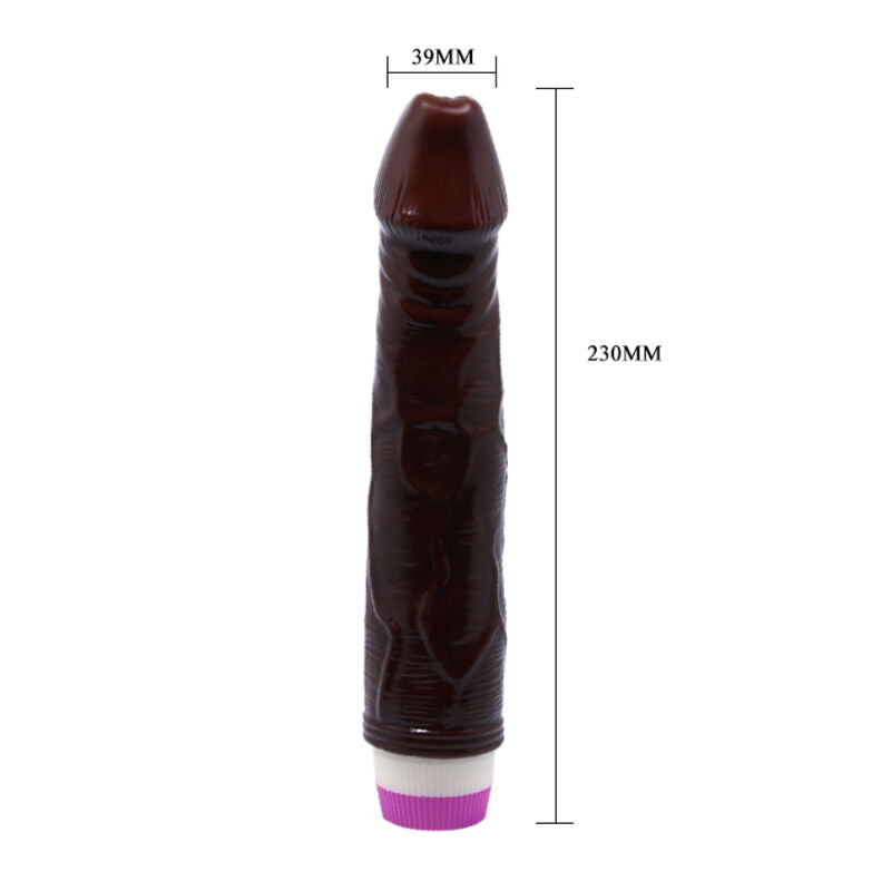 BAILE - WAVES OF PLEASURE VIBRADOR 23 CM MARRÓN BAILE VIBRATORS
