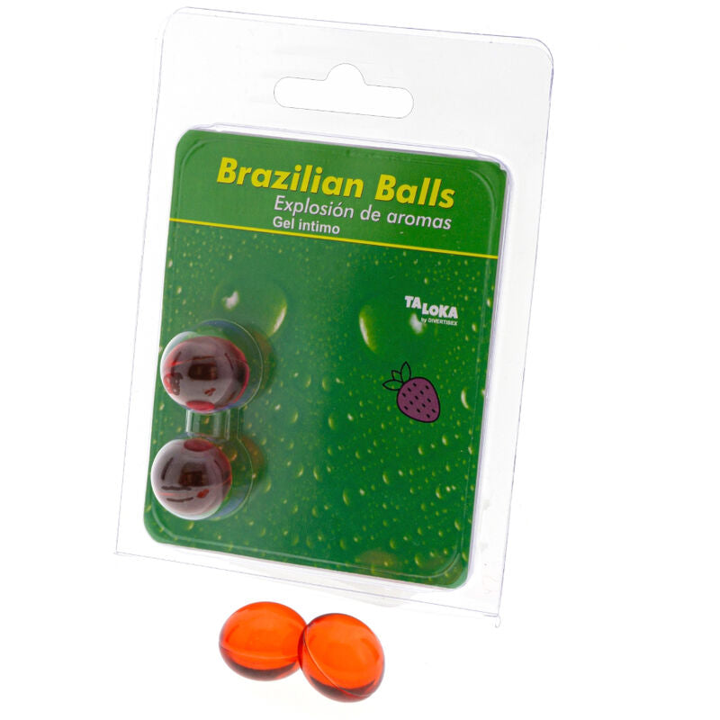 TALOKA - BRAZILIAN BALLS GEL ÍNTIMO FRESA 2 BOLAS TALOKA
