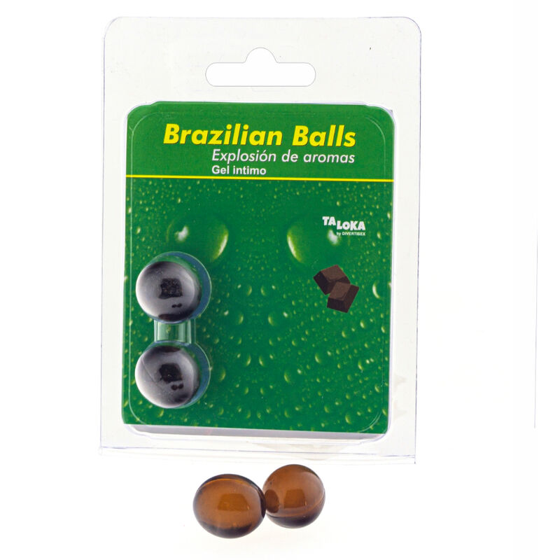 TALOKA - BRAZILIAN BALLS GEL ÍNTIMO CHOCOLATE 2 BOLAS TALOKA
