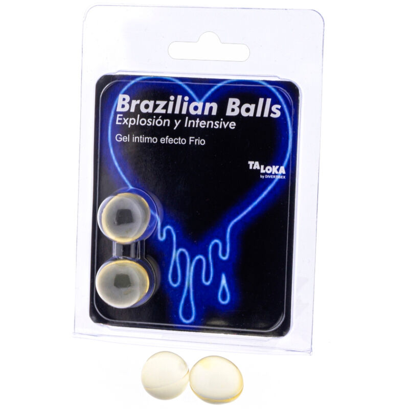 TALOKA - BRAZILIAN BALLS GEL EXCITANTE EFECTO FRIO Y VIBRACIÓN 2 BOLAS TALOKA