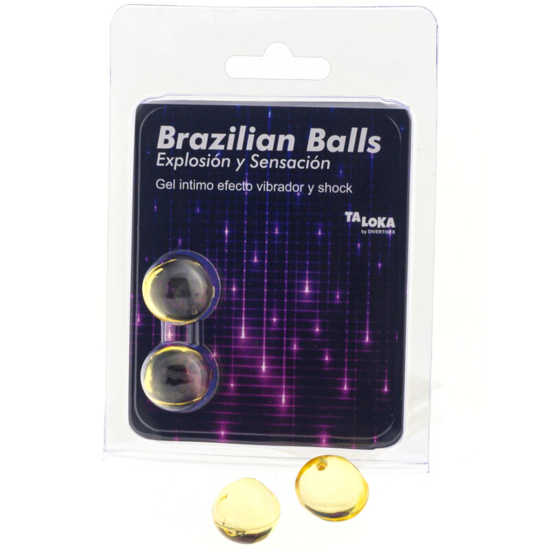 TALOKA - BRAZILIAN BALLS GEL EXCITANTE EFECTO VIBRACIÓN Y SHOCK 2 BOLAS TALOKA