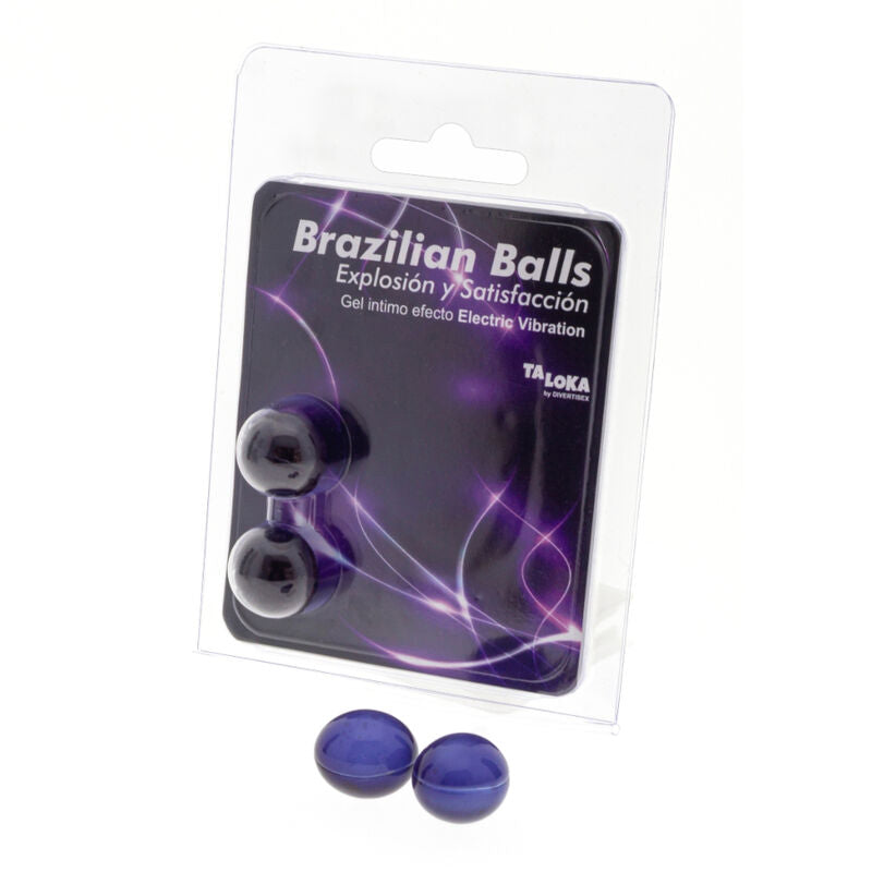TALOKA - BRAZILIAN BALLS GEL EXCITANTE EFECTO VIBRACIÓN ELÉCTRICA 2 BOLAS TALOKA