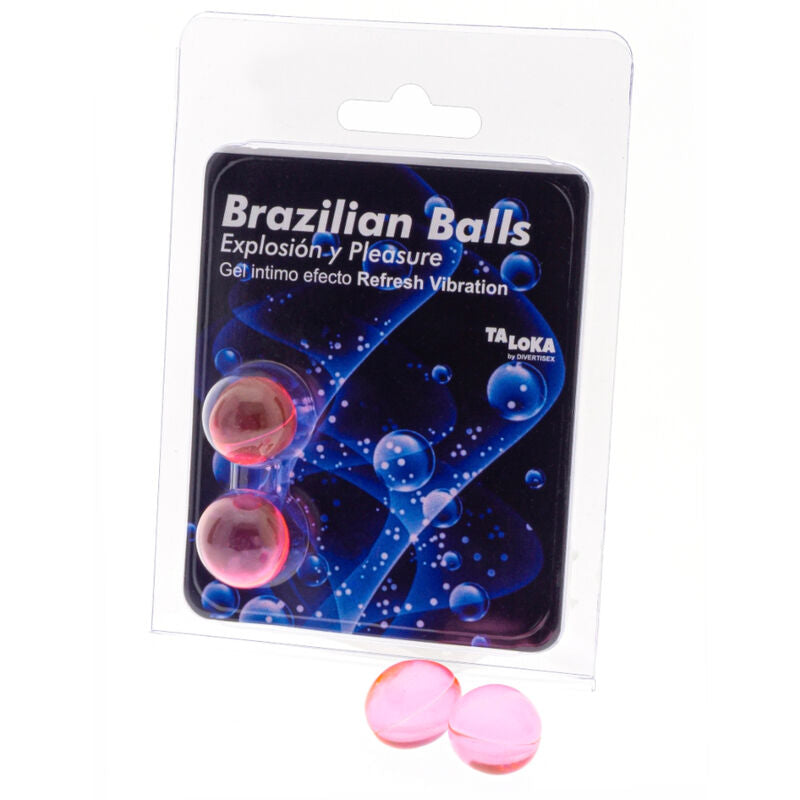TALOKA - BRAZILIAN BALLS GEL EXCITANTE EFECTO VIBRACIÓN REFRESCANTE 2 BOLAS TALOKA