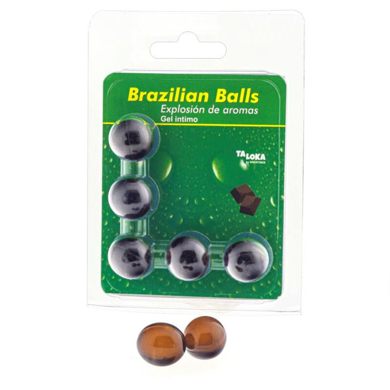 TALOKA - BRAZILIAN BALLS GEL ÍNTIMO CHOCOLATE 5 BOLAS TALOKA