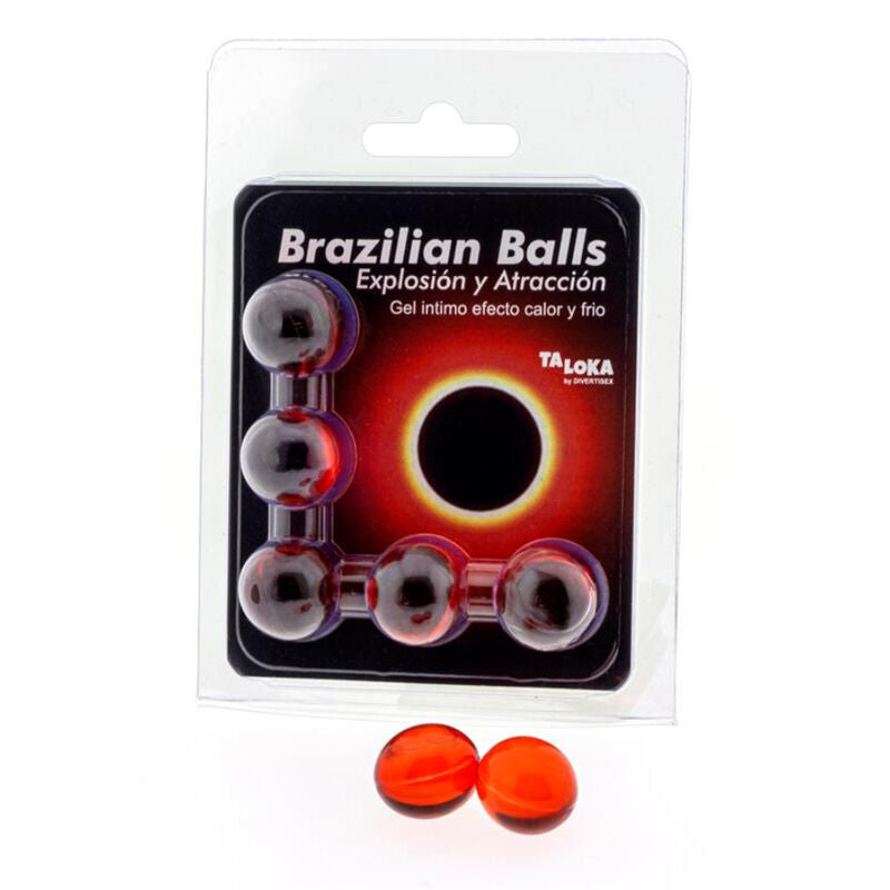 TALOKA - BRAZILIAN BALLS GEL EXCITANTE EFECTO CALOR Y FRÍO 5 BOLAS TALOKA