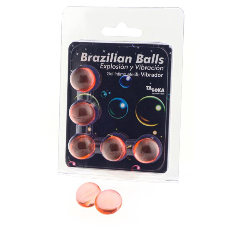 TALOKA - BRAZILIAN BALLS GEL EXCITANTE EFECTO VIBRACIÓN 5 BOLAS TALOKA