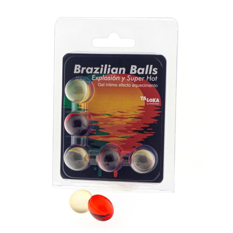 TALOKA - BRAZILIAN BALLS GEL EXCITANTE EFECTO SUPER CALIENTE 5 BOLAS TALOKA