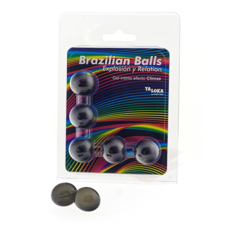 TALOKA - BRAZILIAN BALLS GEL EXCITANTE EFECTO CLIMAX 5 BOLAS TALOKA