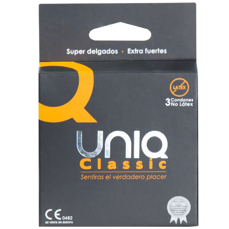 UNIQ - CLASSIC PRESERVATIVOS SIN LATEX 3 UNIDADES UNIQ
