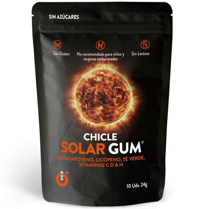 WUG GUM - SOLAR CHICLE BRONCEADO 10 UNIDADES WUG GUM