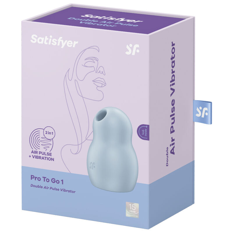 SATISFYER - PRO TO GO 1 ESTIMULADOR Y VIBRADOR DOBLE ROJO SATISFYER AIR PULSE