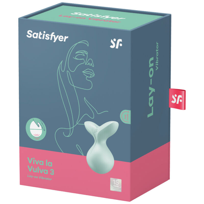 SATISFYER - VIVA LA VULVA 3 VIBRADOR LAY-ON VIOLETA SATISFYER LAYONS