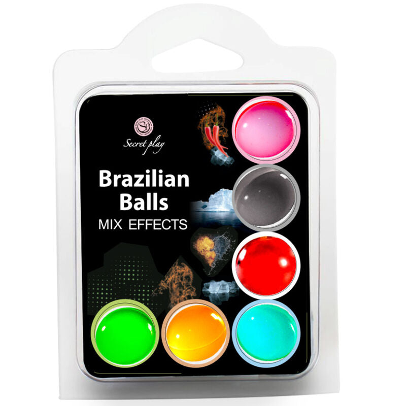 SECRET PLAY SET 6 BRAZILIAN BALLS MIX EFECTOS SECRETPLAY COSMETIC