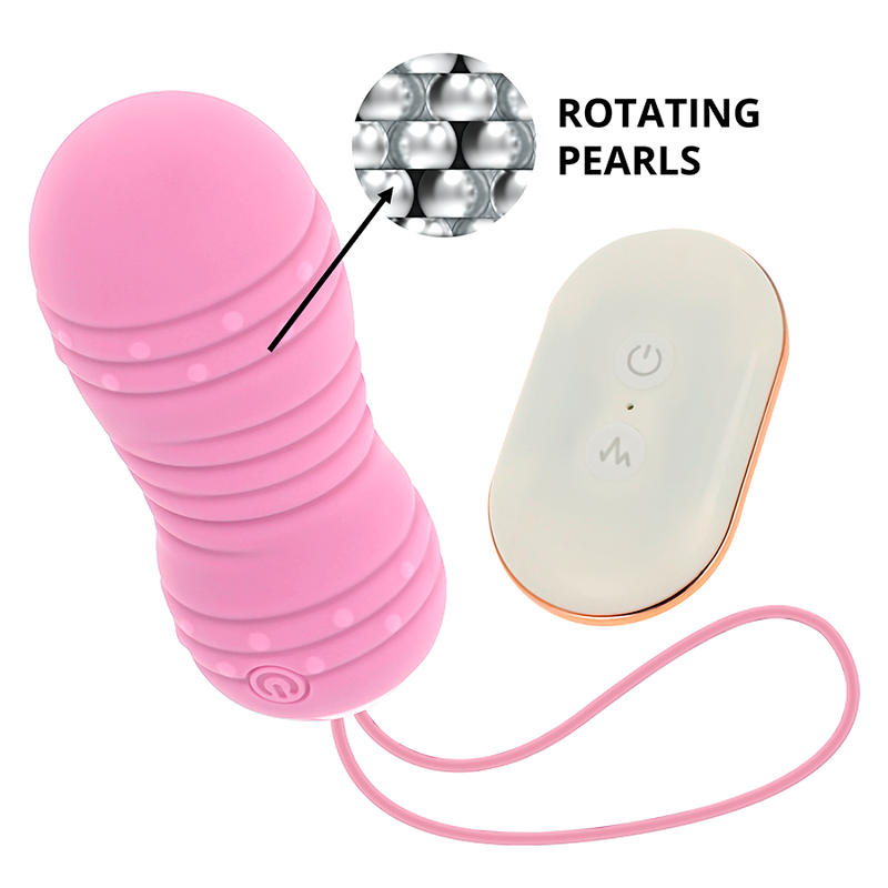 OHMAMA - HUEVO CONTROL REMOTO 7 MODOS ROTACION ROSA OHMAMA STIMULATING