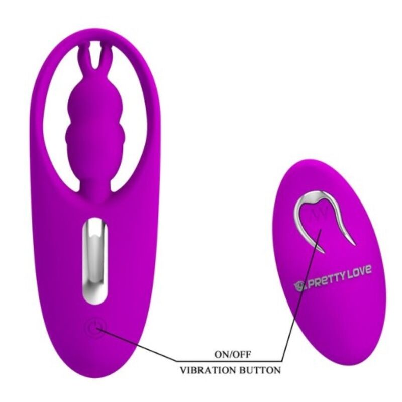PRETTY LOVE - WILD RABBIT ESTIMULADOR PARA BRAGUITA CON CONTROL REMOTO LILA PRETTY LOVE SMART