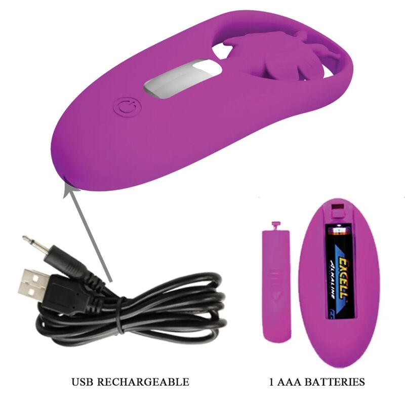 PRETTY LOVE - DANCING BUTTERFLY ESTIMULADOR PARA BRAGUITA CON CONTROL REMOTO LILA PRETTY LOVE SMART
