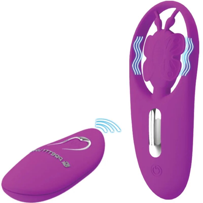 PRETTY LOVE - DANCING BUTTERFLY ESTIMULADOR PARA BRAGUITA CON CONTROL REMOTO LILA PRETTY LOVE SMART