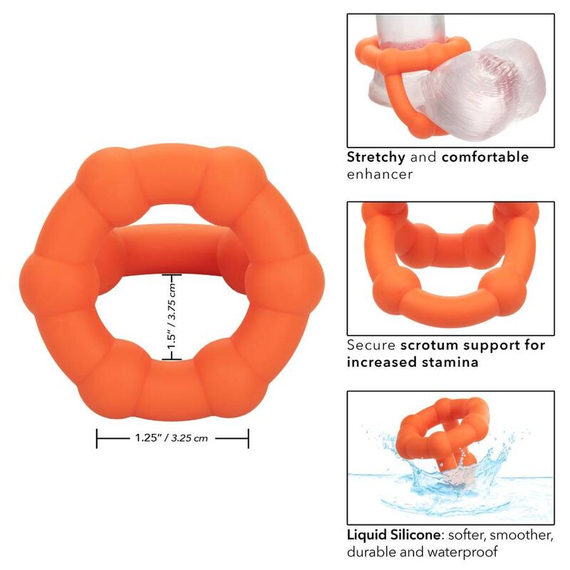 CALEXOTICS - ALPHA ALL STAR RING NARANJA CALEXOTICS