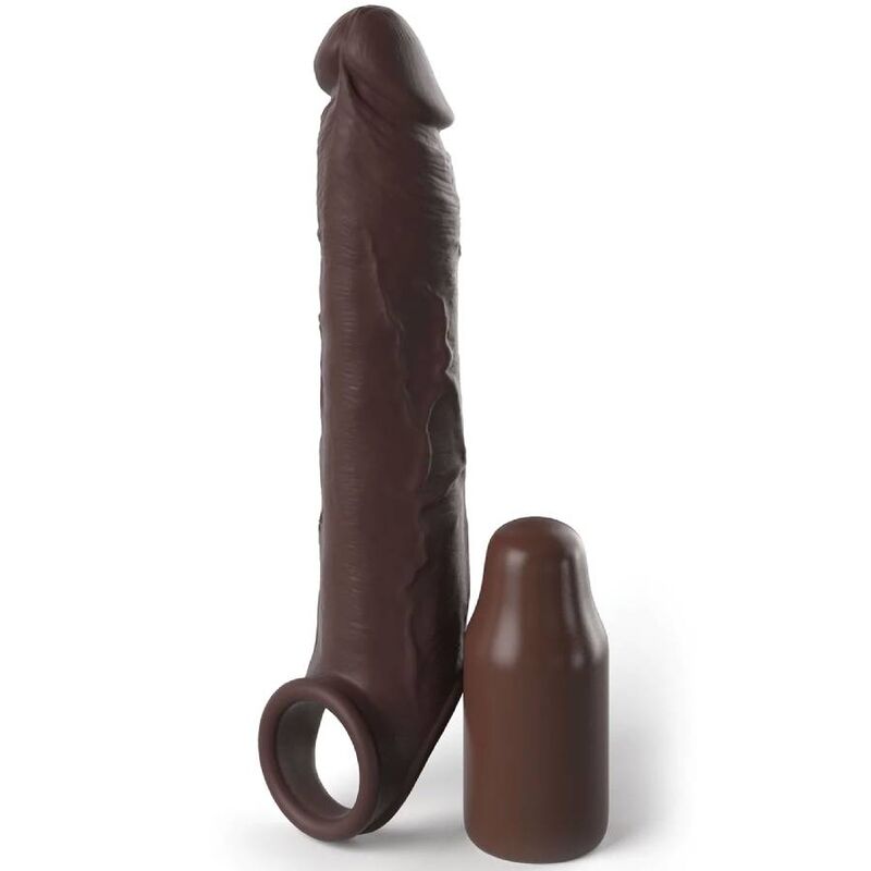 FANTASY X- TENSIONS - PIPEDREAMS EXTENSION W STRAP 17,78 CM BROWN FANTASY X-TENSIONS