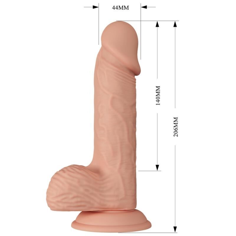 BAILE - BEAUTIFUL ENCOUNTER CATOBLEPAS DILDO REALISTICO FLEXIBLE 20.6 CM NATURAL BAILE DILDOS