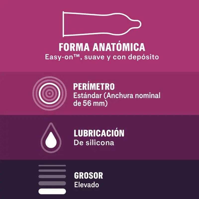 DUREX - PRESERVATIVOS SIN LATEX 12 UNIDADES DUREX CONDOMS