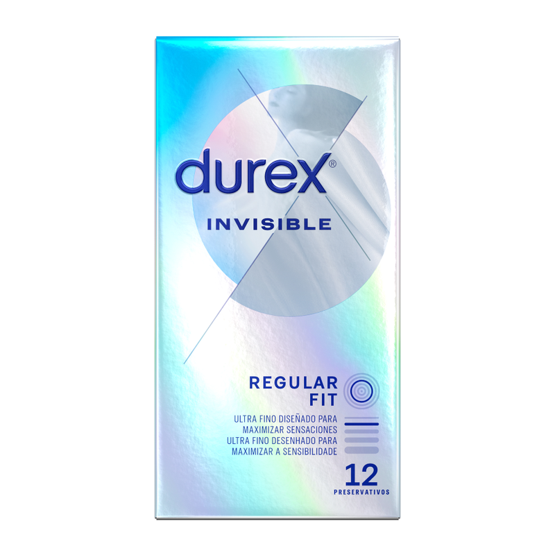 DUREX - INVISIBLE EXTRA FINO 12 UNIDADES DUREX CONDOMS