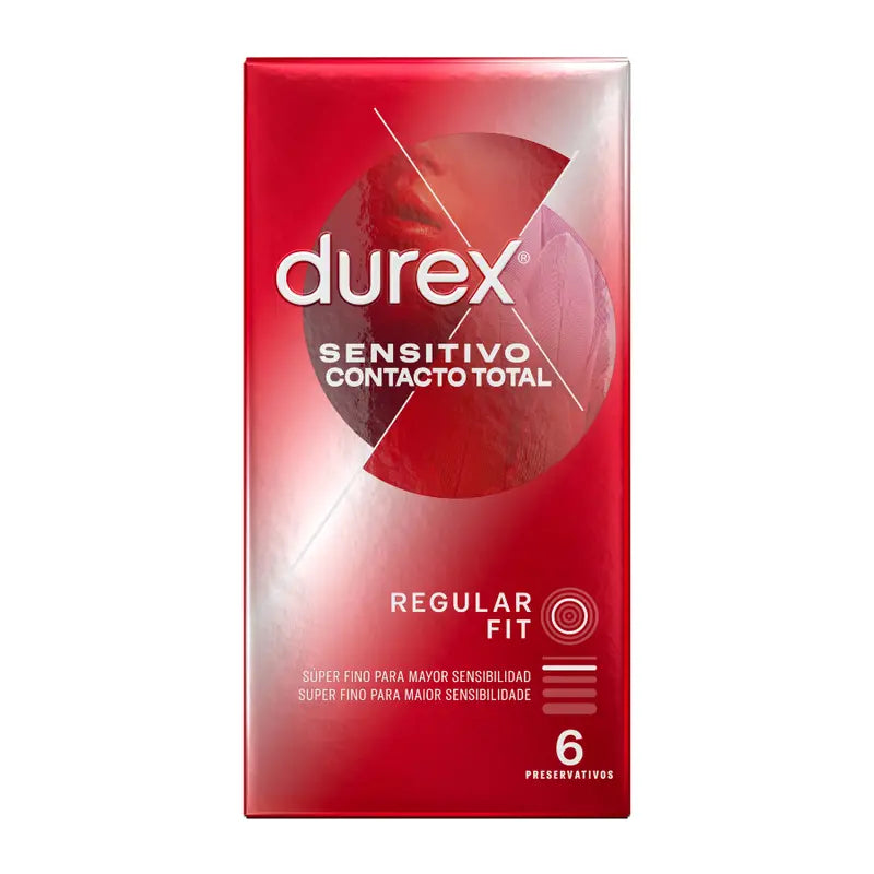 DUREX - SENSITIVO CONTACTO TOTAL 6 UNIDADES DUREX CONDOMS