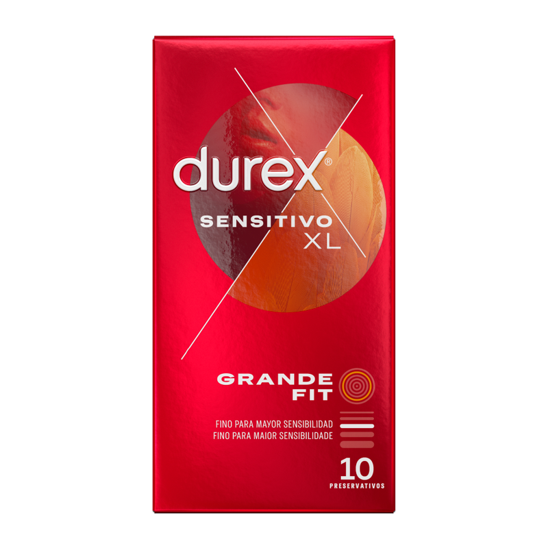 DUREX - PRESERVATIVOS SENSITIVO XL 10 UNIDADES DUREX CONDOMS