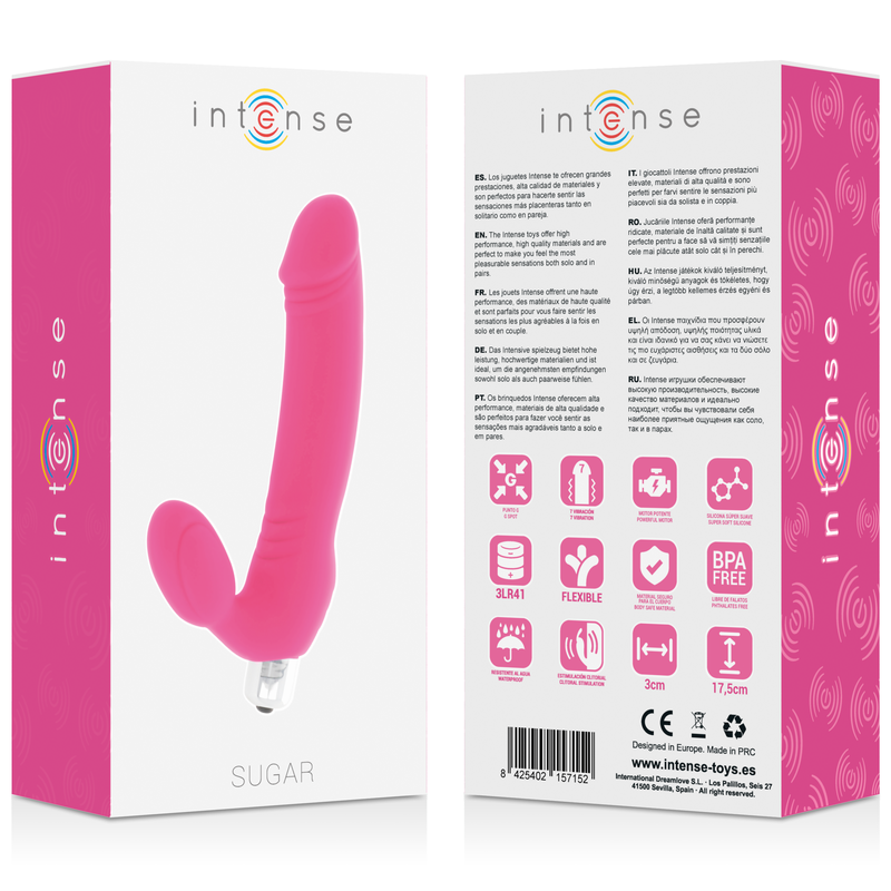 INTENSE - SUGAR SEVEN SPEEDS SILICONE FUSHSIA INTENSE FUN