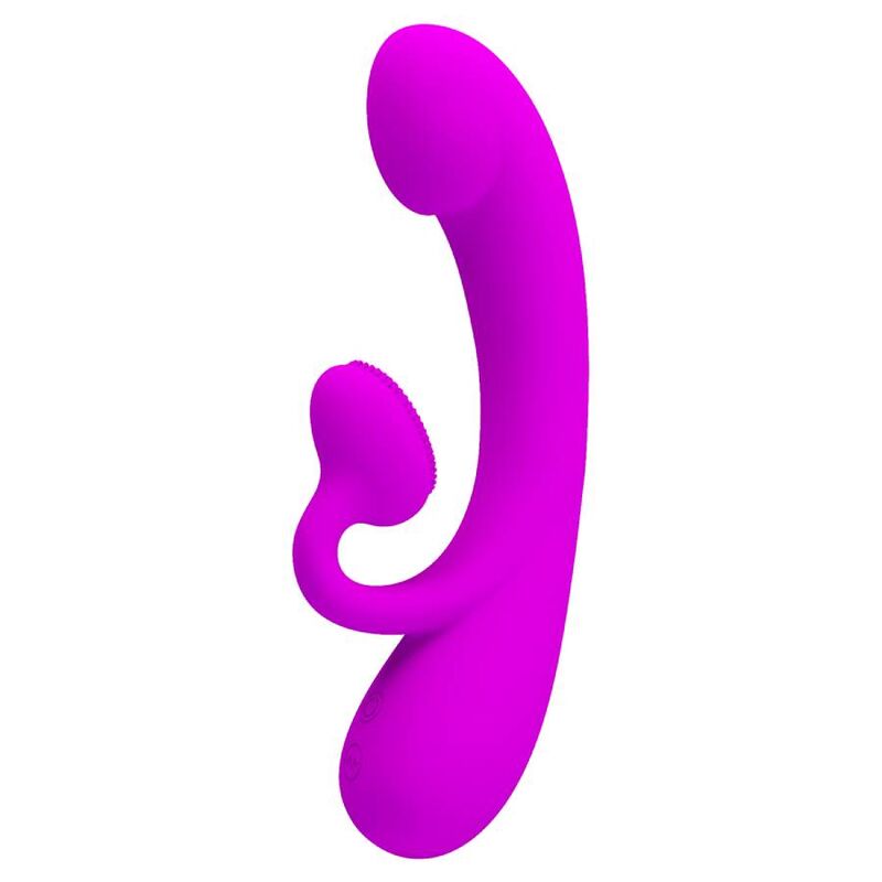 PRETTY LOVE - SINCERE VIBRADOR Y SUCCIONADOR DE CLITORIS SILICONA MORADO PRETTY LOVE