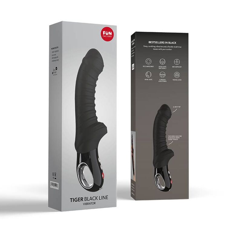 FUN FACTORY - TIGER VIBRADOR NEGRO LINE FUN FACTORY