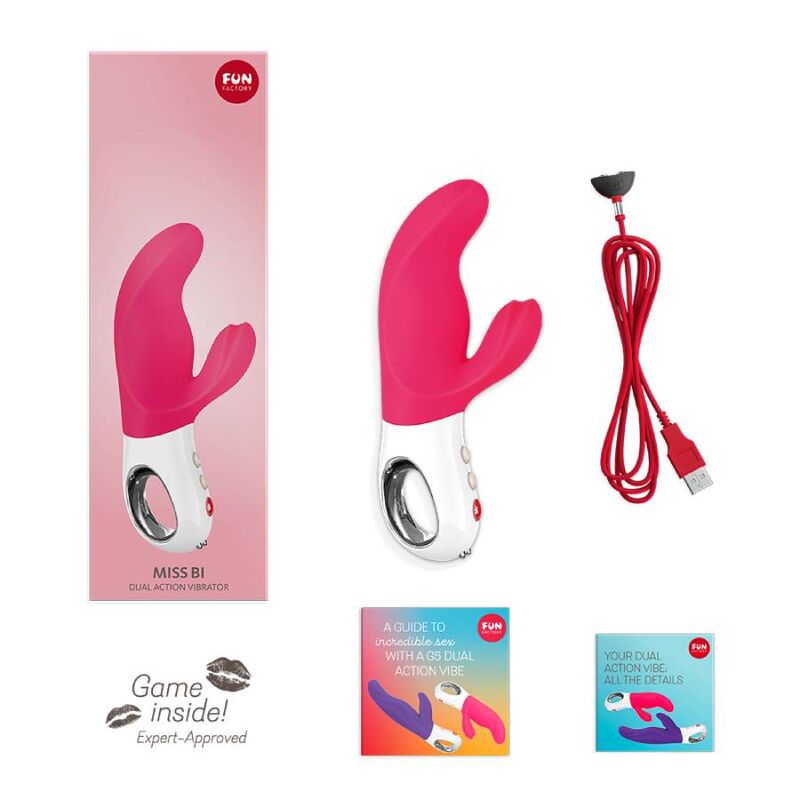 FUN FACTORY - MISS BI DUAL VIBRADOR ROSA / BLANCO FUN FACTORY