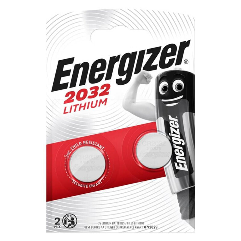 ENERGIZER - PILA BOTON LITIO CR2032 3V BLISTER*2 ENERGIZER
