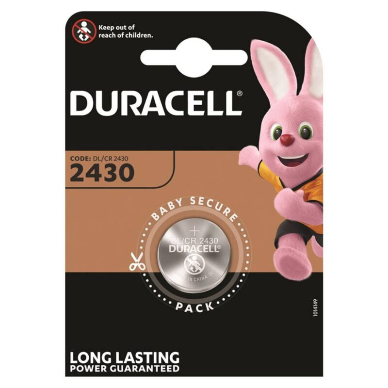 DURACELL - PILA BOTON LITIO CR2430 3V BLISTER*1 DURACELL