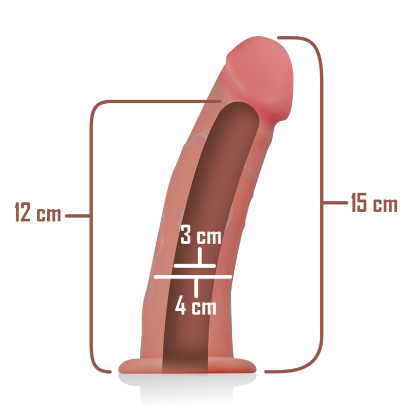 INTENSE - ARNÉS HUECO CON DILDO 16 X 3 CM INTENSE COUPLES TOYS