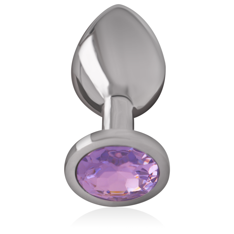 INTENSE - PLUG ANAL METAL ALUMINIO CON CRISTAL VIOLETA TALLA S INTENSE ANAL TOYS
