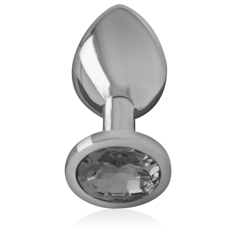 INTENSE - PLUG ANAL METAL ALUMINIO CON CRISTAL NEGRO TALLA L INTENSE ANAL TOYS