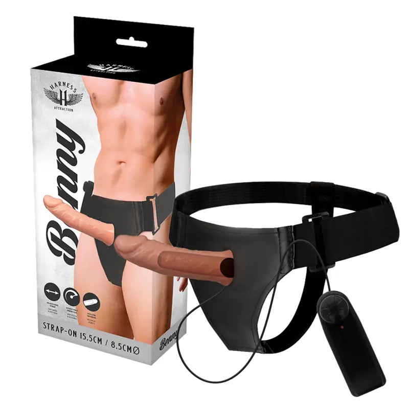 HARNESS ATTRACTION - ARNÉS HUECO BENNY CON VIBRADOR 15 CM -O- 4.5 CM HARNESS ATTRACTION