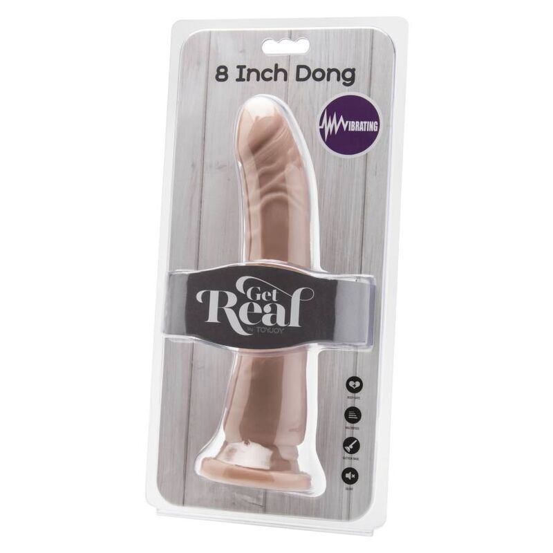 GET REAL - DONG 20,5 CM VIBRATING NATURAL GET REAL
