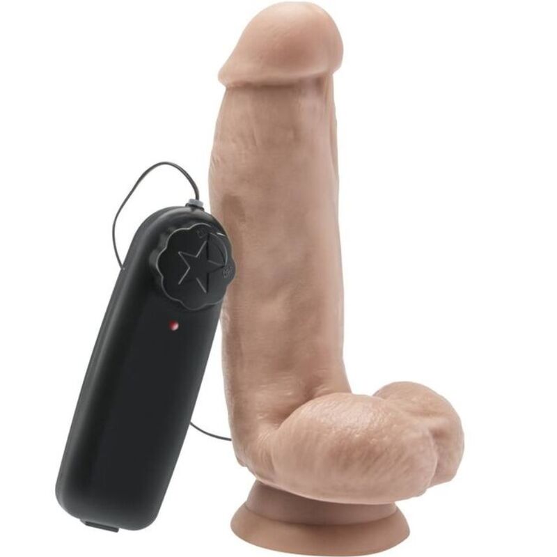GET REAL - DILDO 12 CM CON TESTICULOS VIBRADOR NATURAL GET REAL