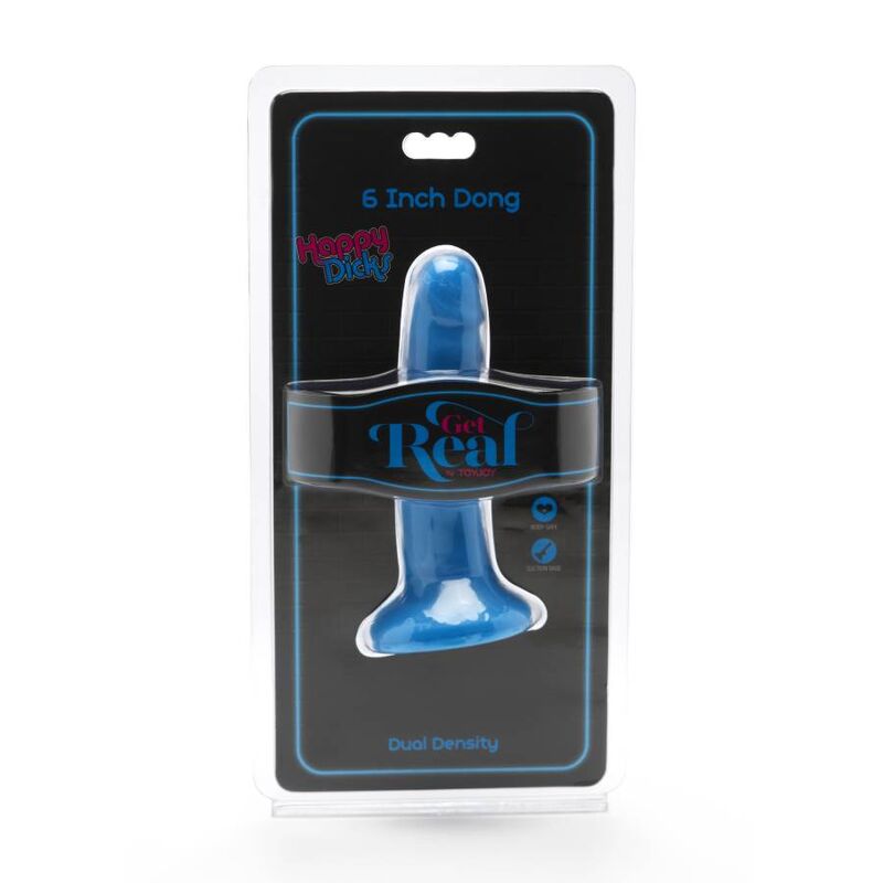 GET REAL - HAPPY DICKS DONG 12 CM AZUL GET REAL