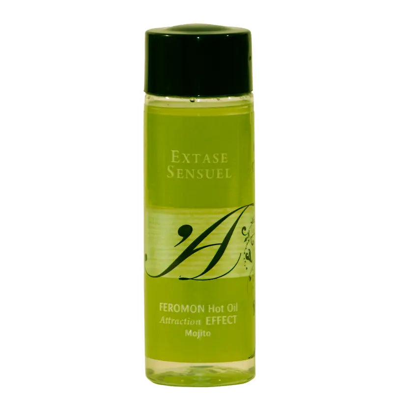 EXTASE SENSUAL - ACEITE MASAJE EFECTO CALOR CON FEROMONAS MOJITO 100 ML EXTASE SENSUAL