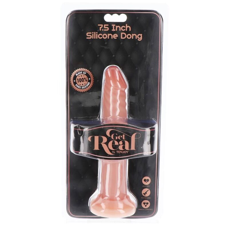 GET REAL - DONG SILICONA 19 CM NATURAL GET REAL